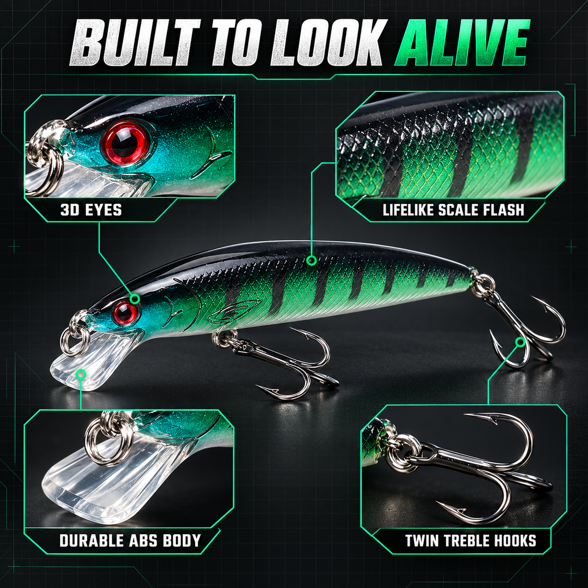 RattleRise 100F schwebender Jerkbait