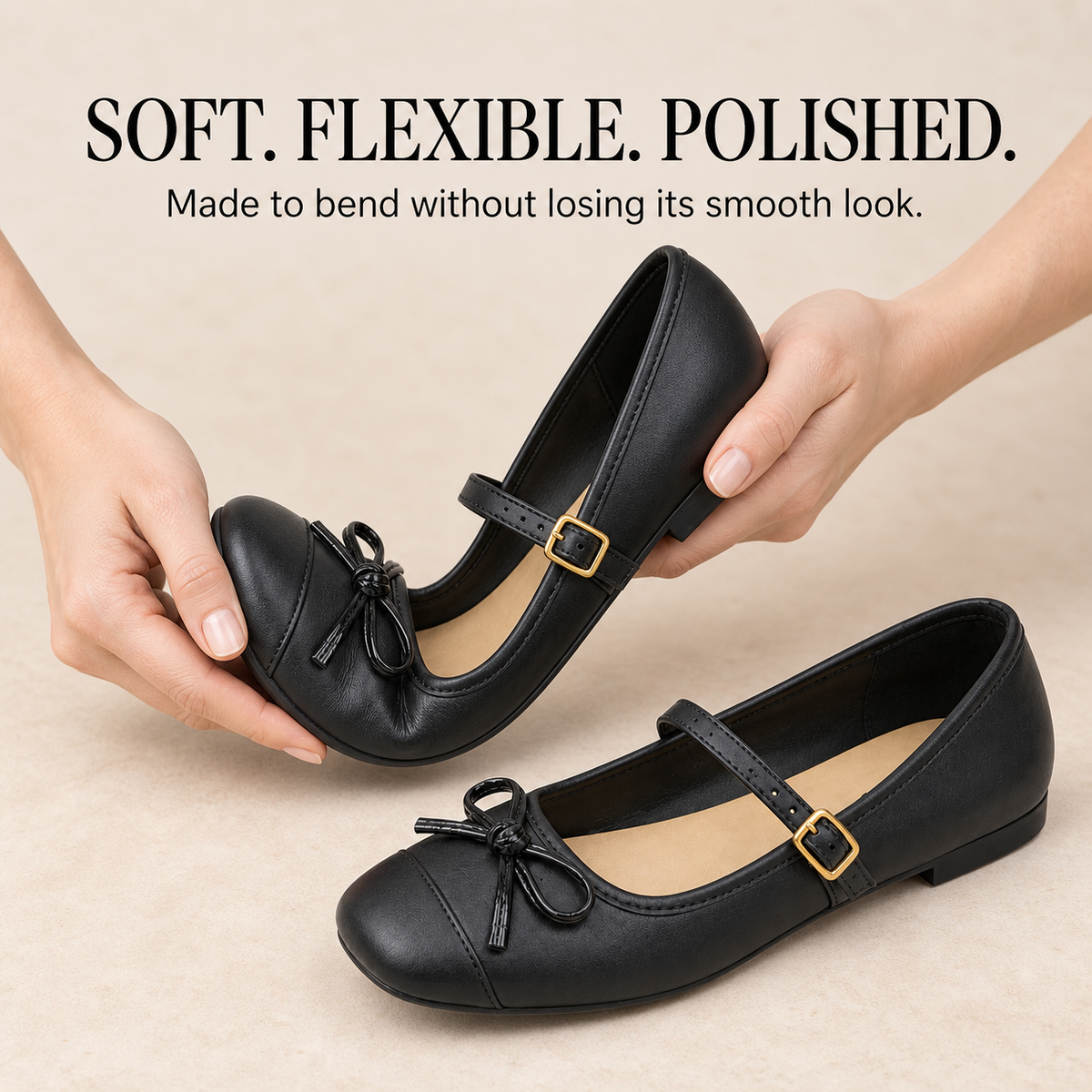 Die Parisian Mary-Jane-Flats mit Schleife