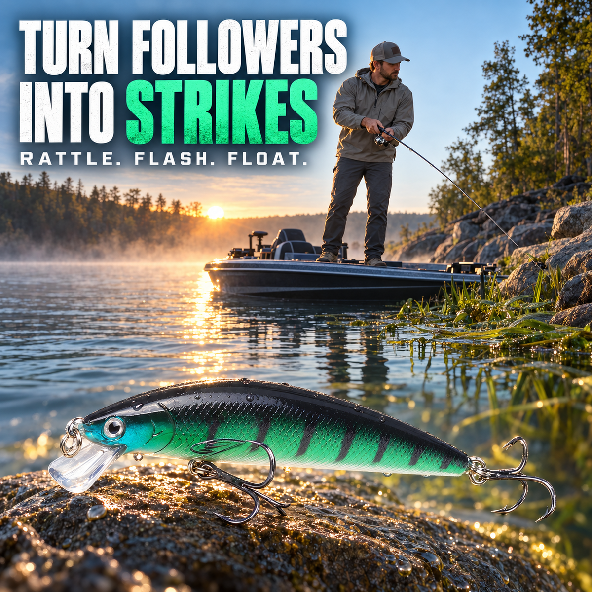 RattleRise 100F schwebender Jerkbait