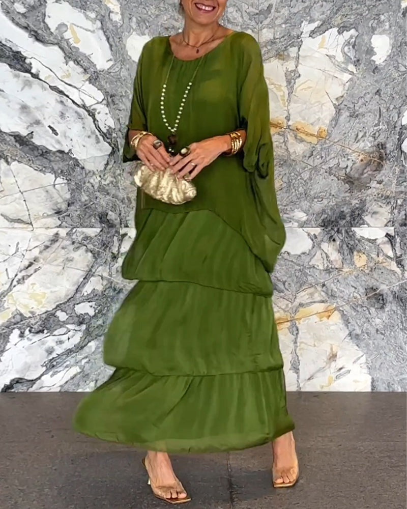 Damen-Kleid im künstlerischen Stil, locker geschnitten (2 kaufen, kostenloser Versand)