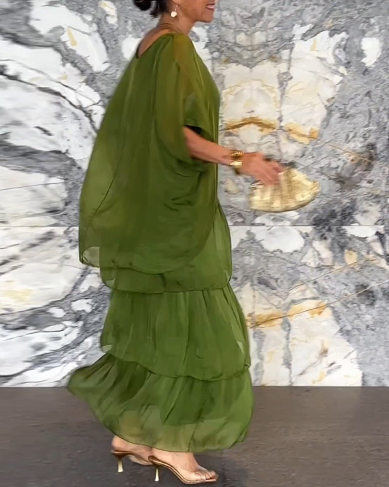 Damen-Kleid im künstlerischen Stil, locker geschnitten (2 kaufen, kostenloser Versand)