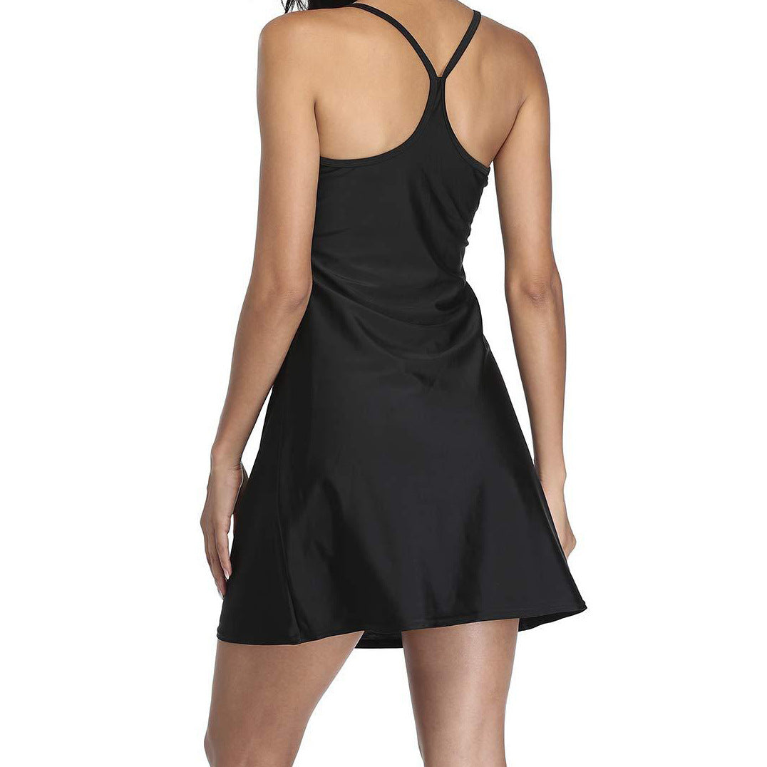 2-in-1-Sportkleider mit integriertem BH & Shorts