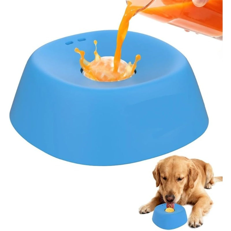 Gamelle à lécher apaisante pour chien avec balle – Distributeur anti-glisse à alimentation lente