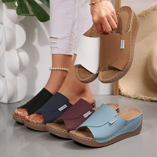 Sandales orthopédiques confortables – Sandales de marche ergonomiques anti-douleur