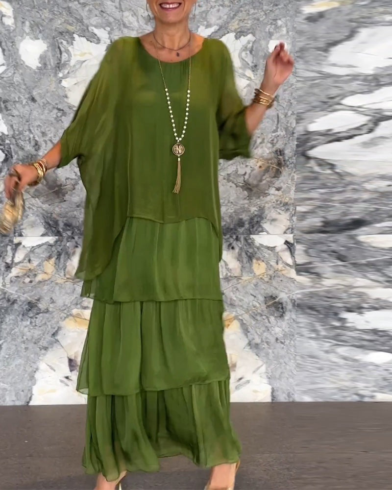 Damen-Kleid im künstlerischen Stil, locker geschnitten (2 kaufen, kostenloser Versand)