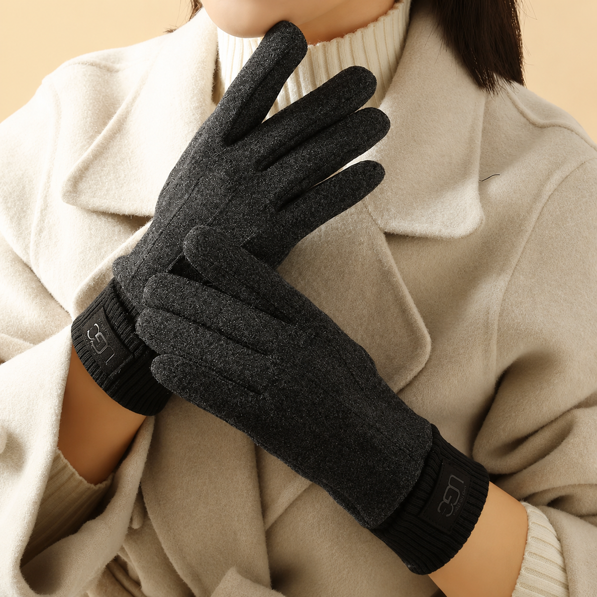 Dicke, winddichte Winter-Touchscreen-Handschuhe für Erwachsene – für Radfahren und Outdoor-Sport