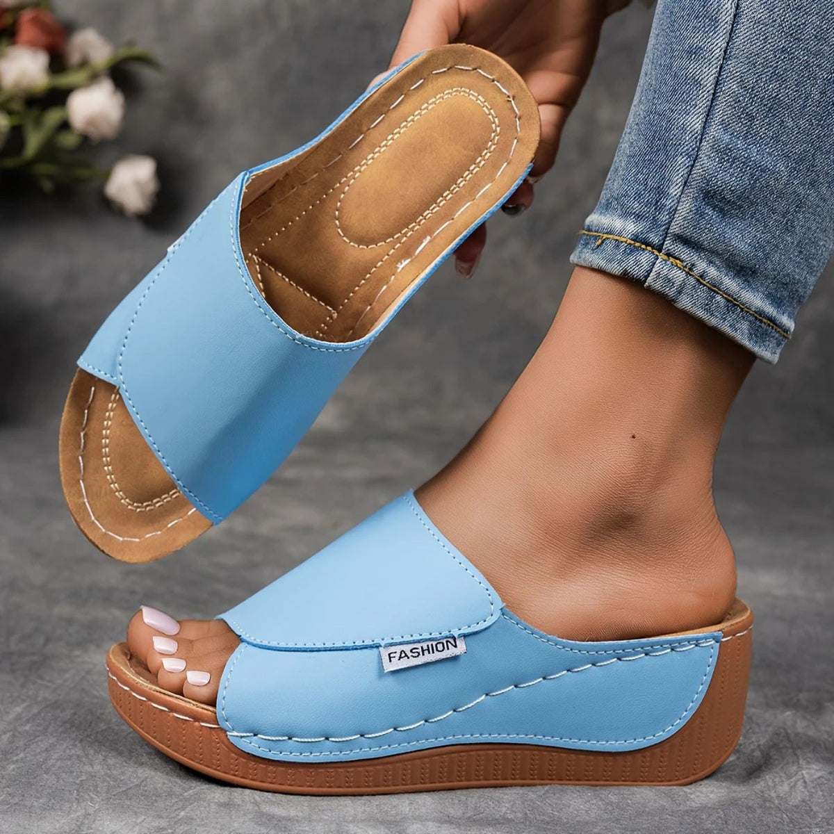 Sandales orthopédiques confortables – Sandales de marche ergonomiques anti-douleur