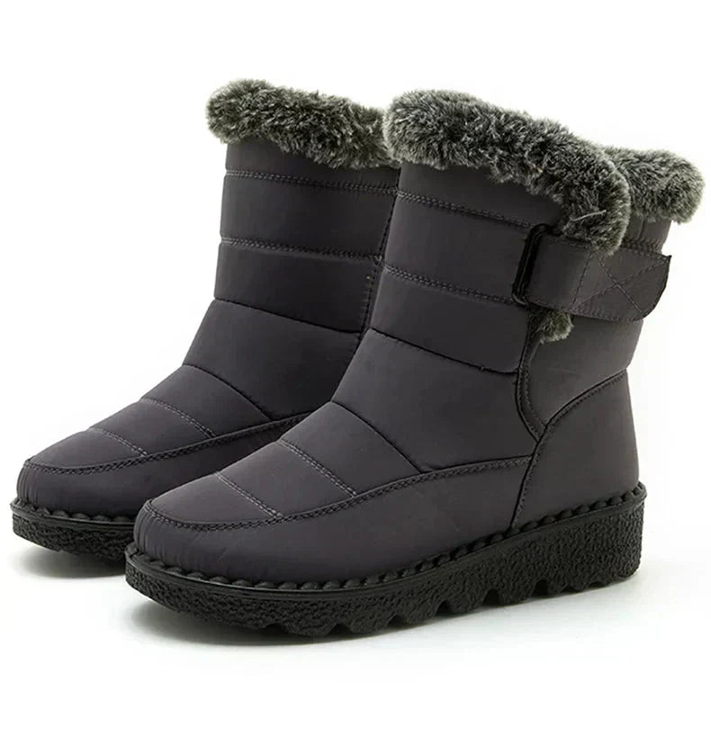 Bottes d'hiver pour femmes à fourrure de cheville