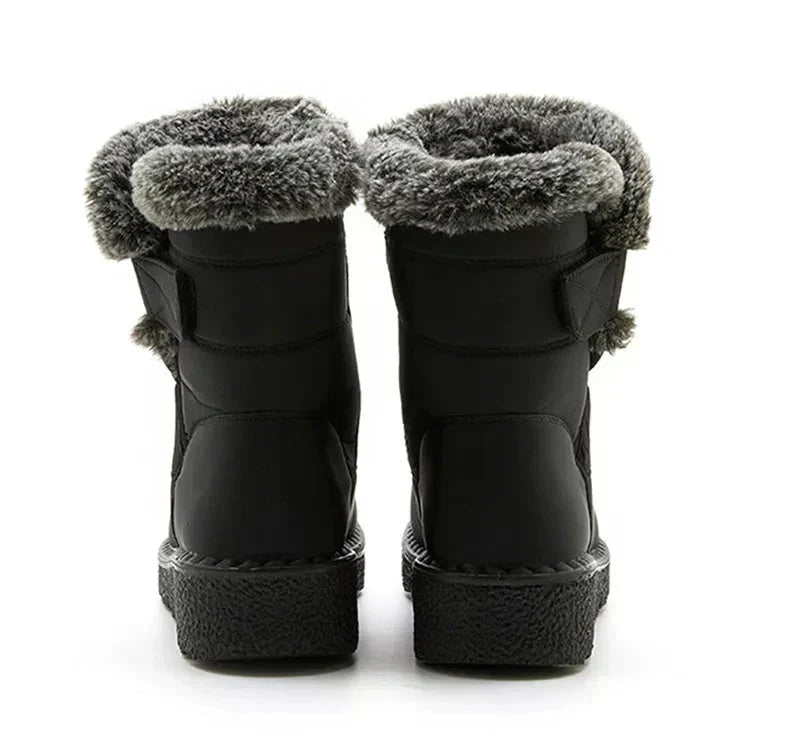 Bottes d'hiver pour femmes à fourrure de cheville
