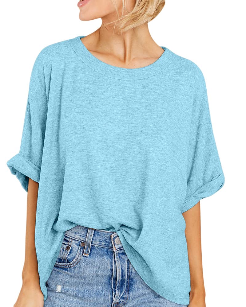 Oversize-Sommer-T-Shirt für Damen im lässigen Stil (3 kaufen, kostenloser Versand)
