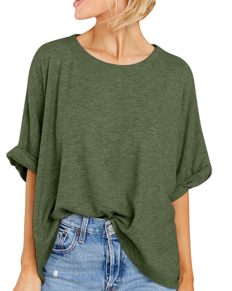 Oversize-Sommer-T-Shirt für Damen im lässigen Stil (3 kaufen, kostenloser Versand)