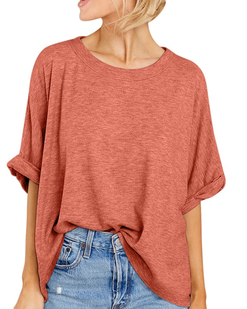 Oversize-Sommer-T-Shirt für Damen im lässigen Stil (3 kaufen, kostenloser Versand)