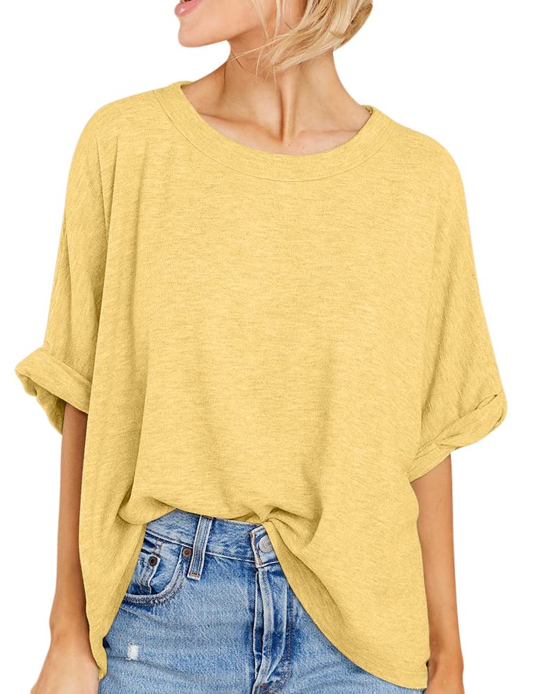 Oversize-Sommer-T-Shirt für Damen im lässigen Stil (3 kaufen, kostenloser Versand)