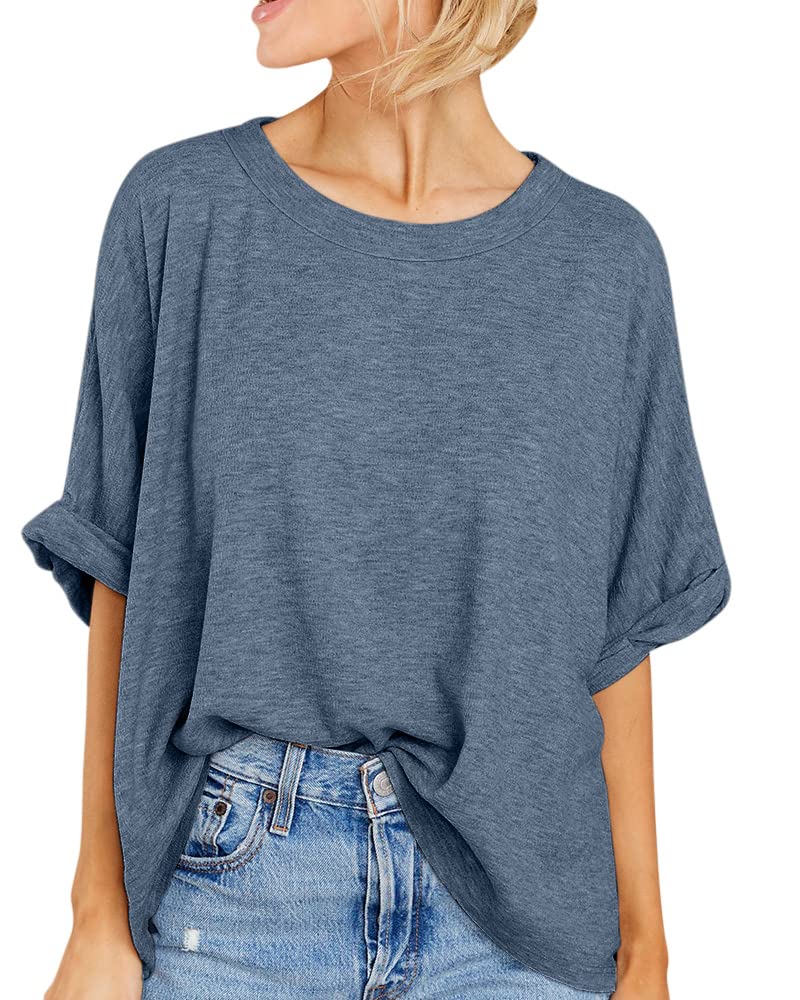 Oversize-Sommer-T-Shirt für Damen im lässigen Stil (3 kaufen, kostenloser Versand)