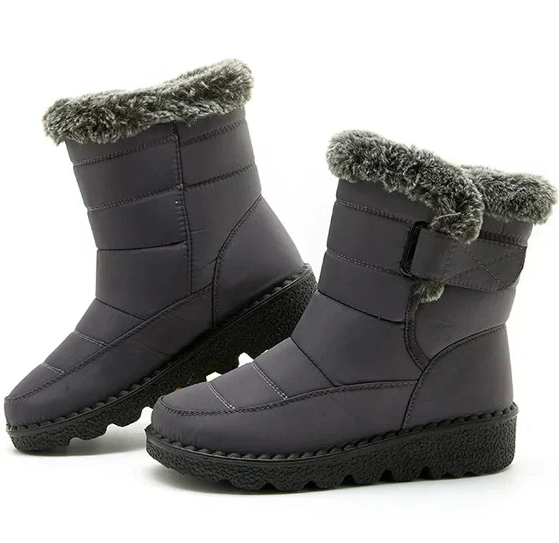 Bottes d'hiver pour femmes à fourrure de cheville