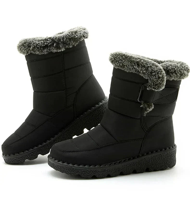 Bottes d'hiver pour femmes à fourrure de cheville