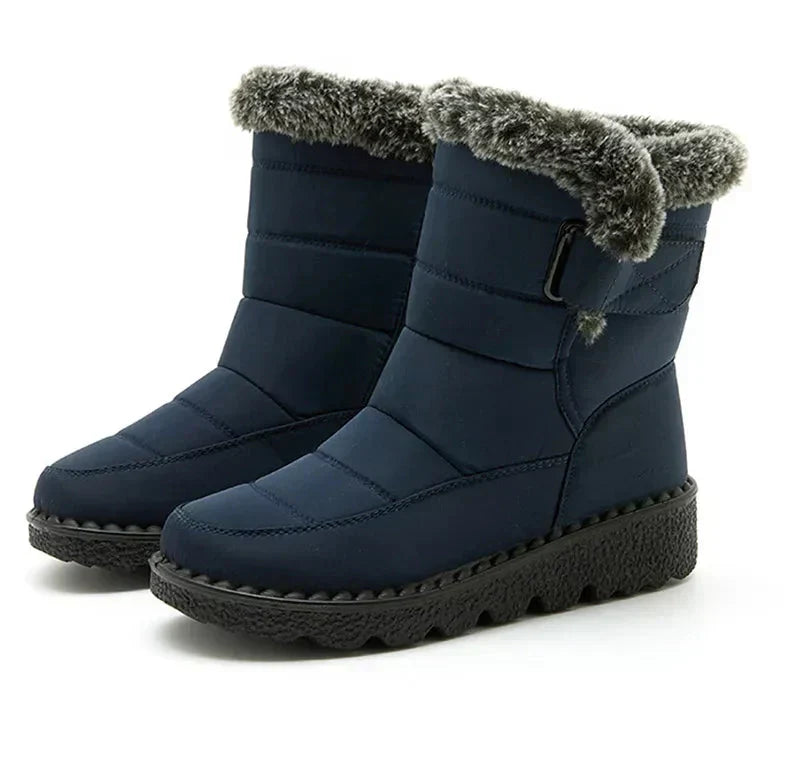 Bottes d'hiver pour femmes à fourrure de cheville