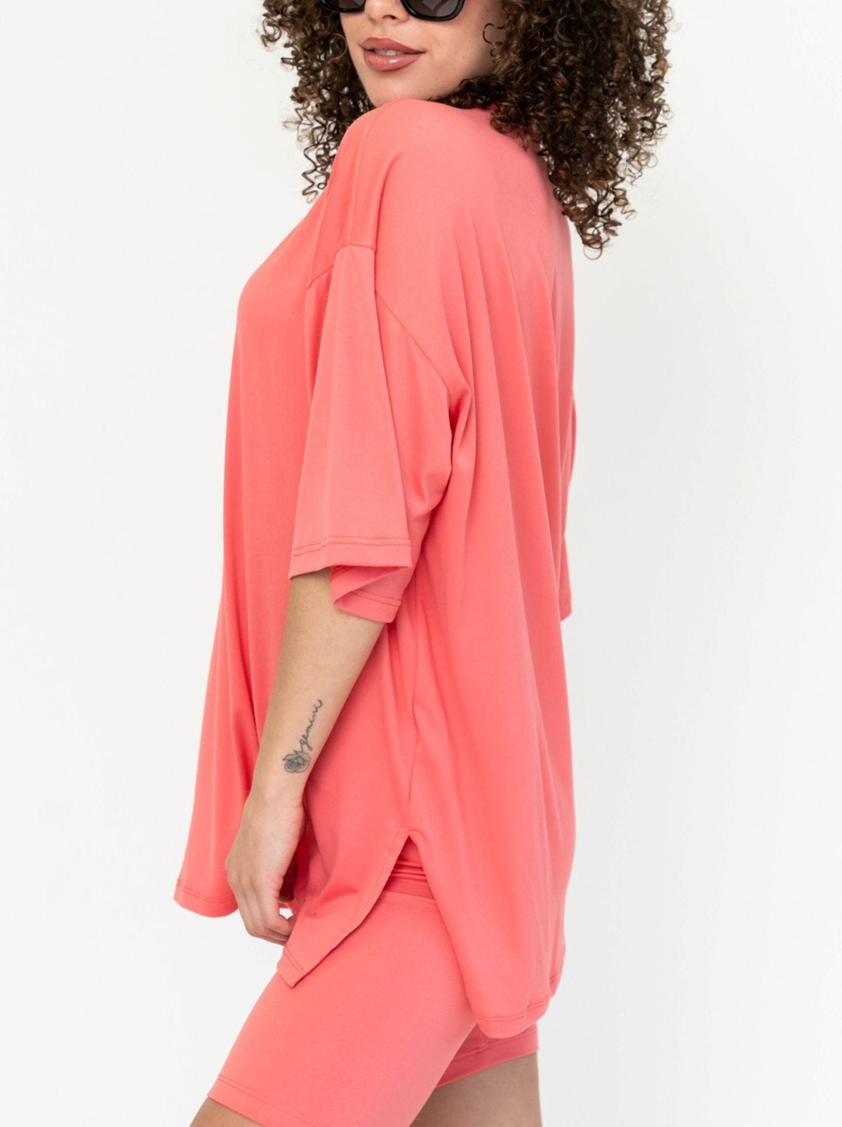 Ensemble Biker Oversize Col Rond pour Femme (2 achetés, livraison offerte)