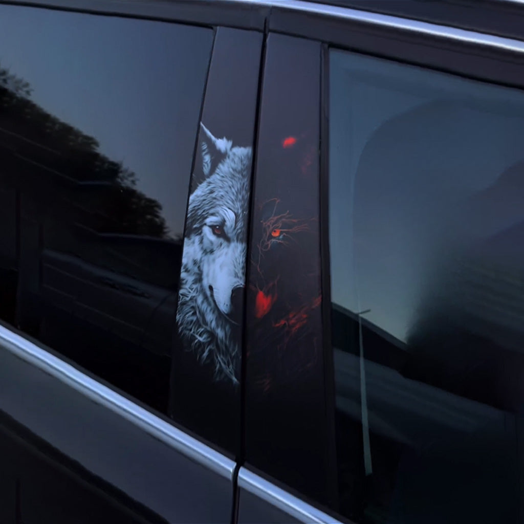 Wolf-Autotüraufkleber