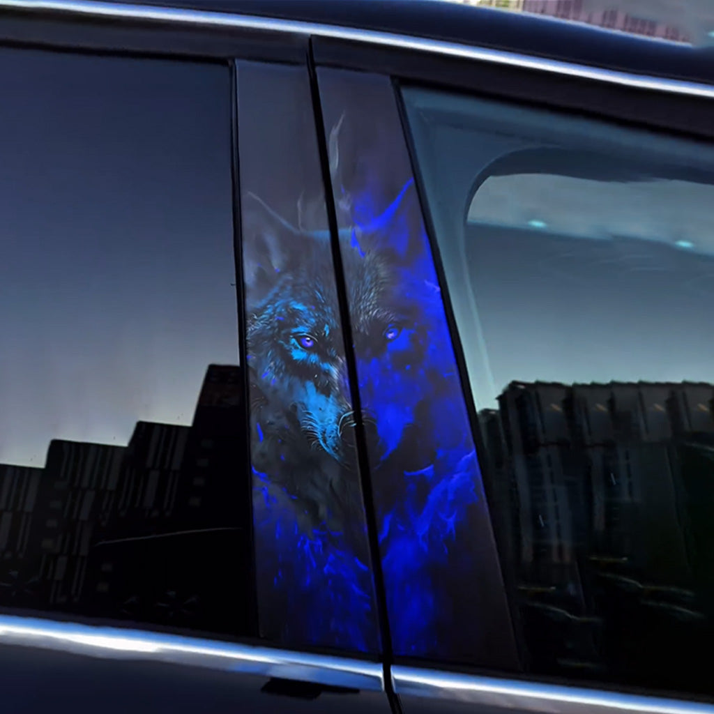 Wolf-Autotüraufkleber