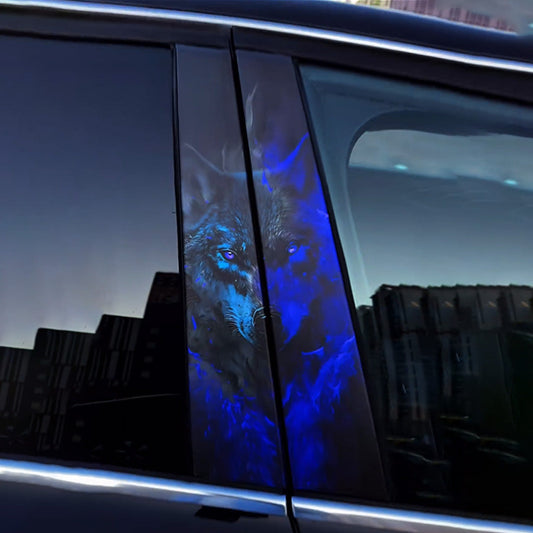 Wolf-Autotüraufkleber