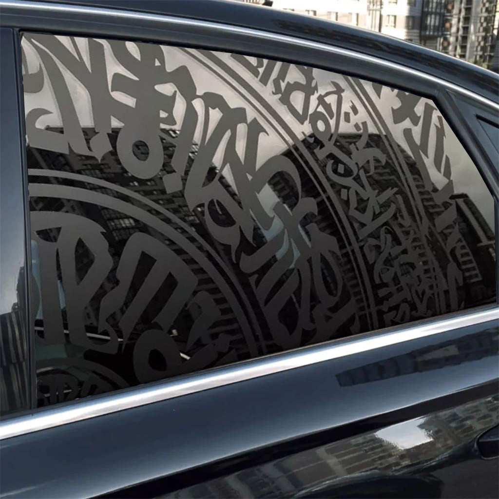 Auto-Fensteraufkleber Gravur-Serie
