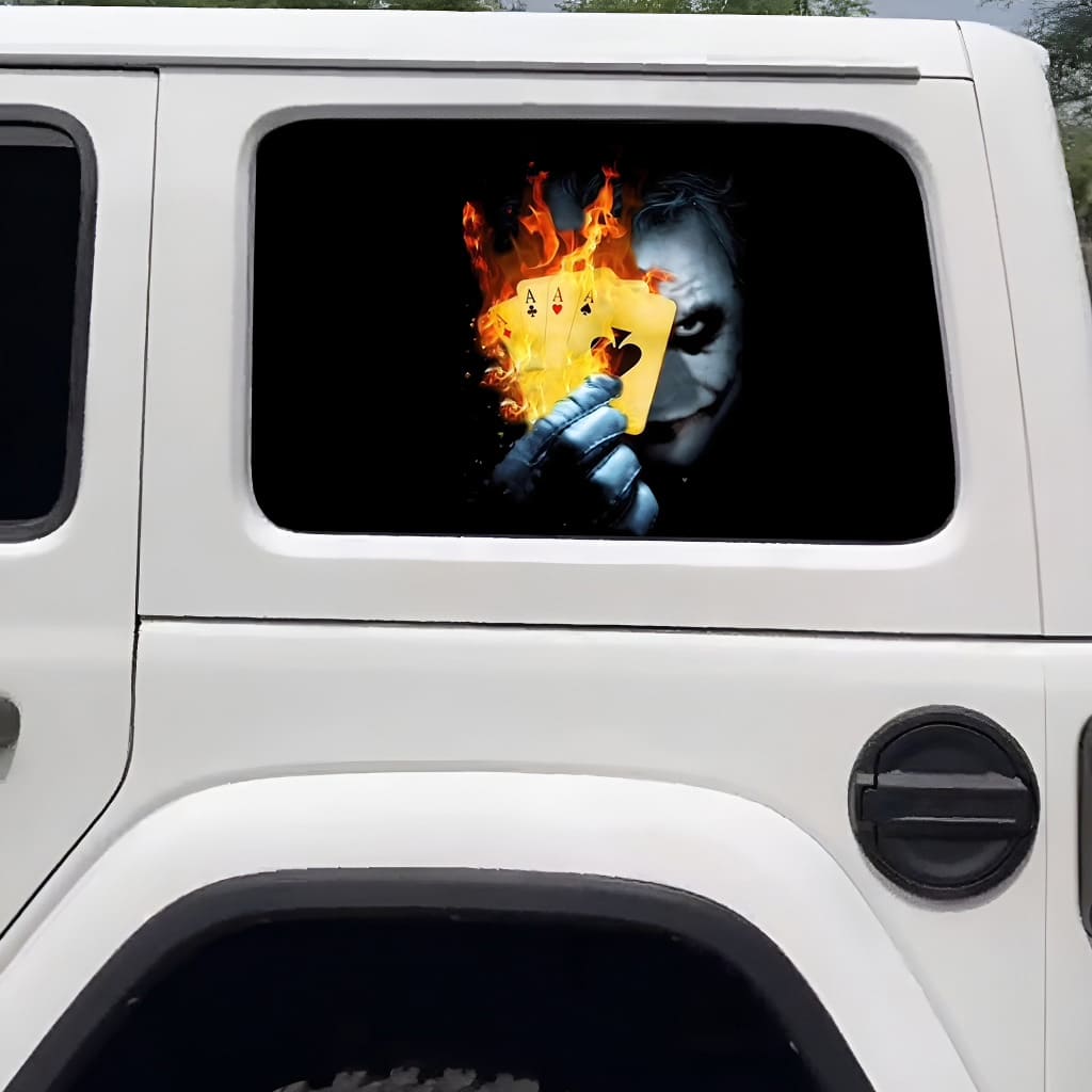 Joker-Autofensteraufkleber
