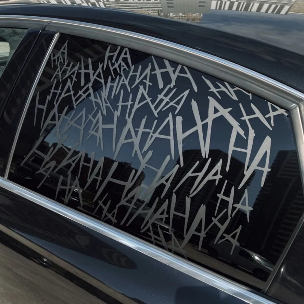 Auto-Fensteraufkleber Gravur-Serie