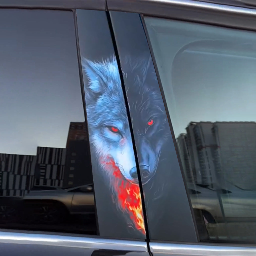Wolf-Autotüraufkleber