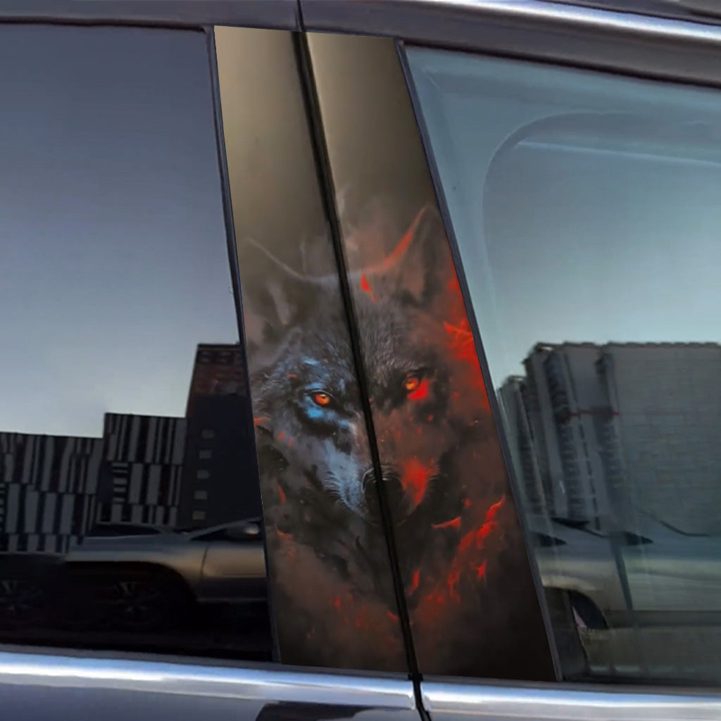 Wolf-Autotüraufkleber