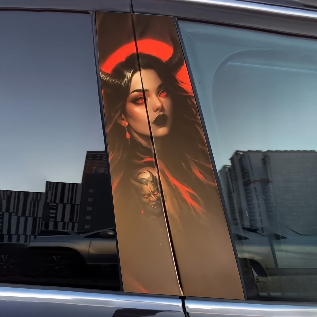 Ladies Car Door Stickers