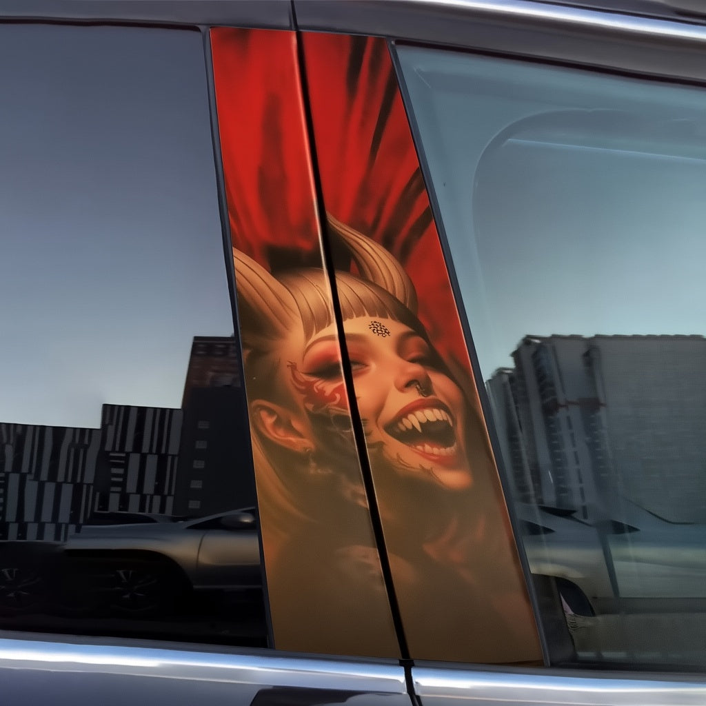Ladies Car Door Stickers