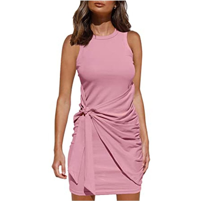 (Mehrfarbig) - Strickkleid mit Wickelrock-Design