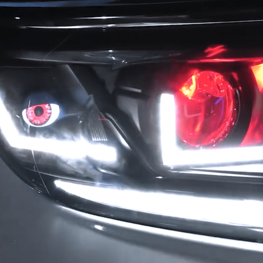 Synchronisiertes programmierbares Devil Eyes Licht mit Fernbedienung
