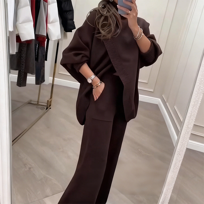 Damen Oversize-Pullover & Hose 2-teiliges Set🚀Kostenloser Versand