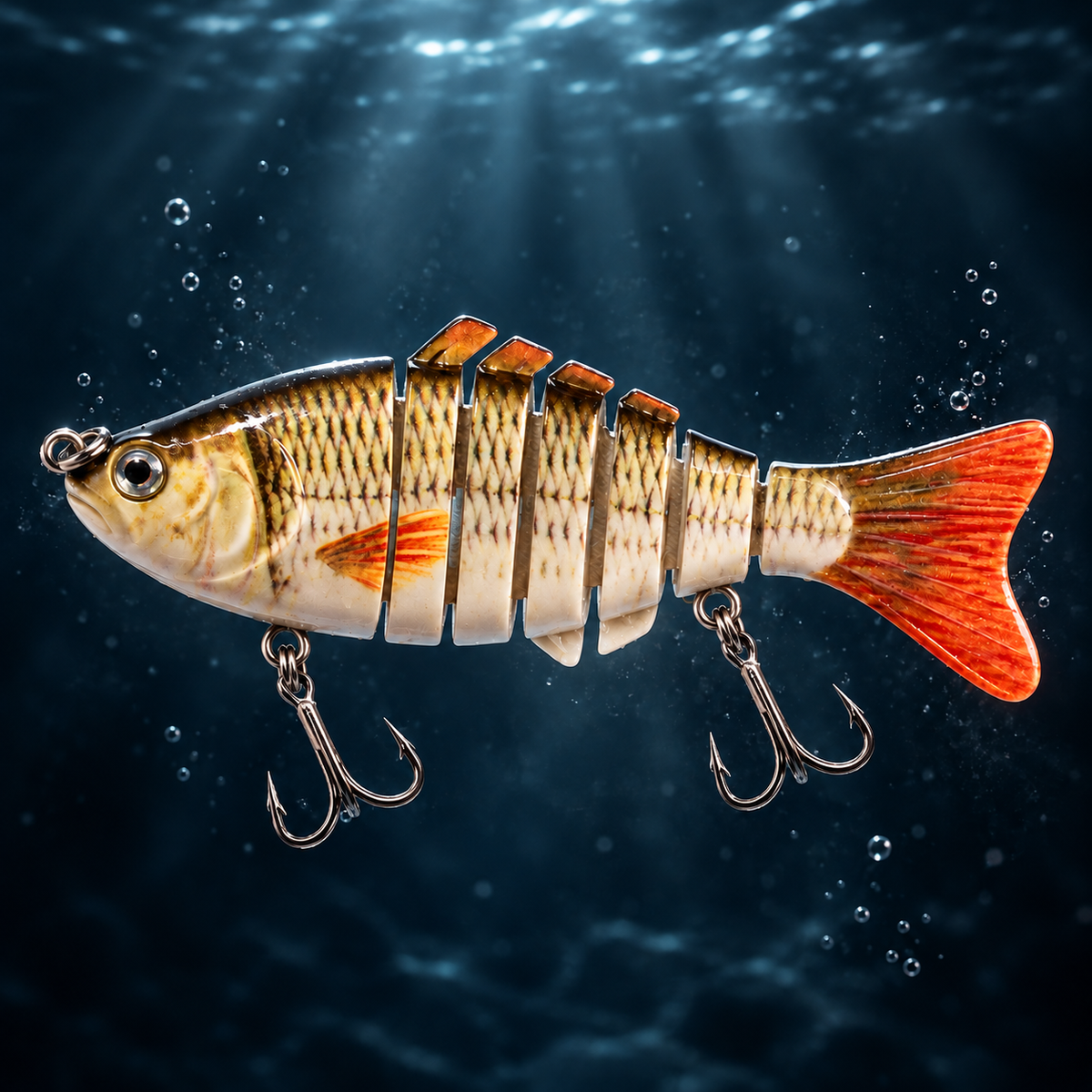 RippleStrike 7™ Swimbait coulant multi-articulé