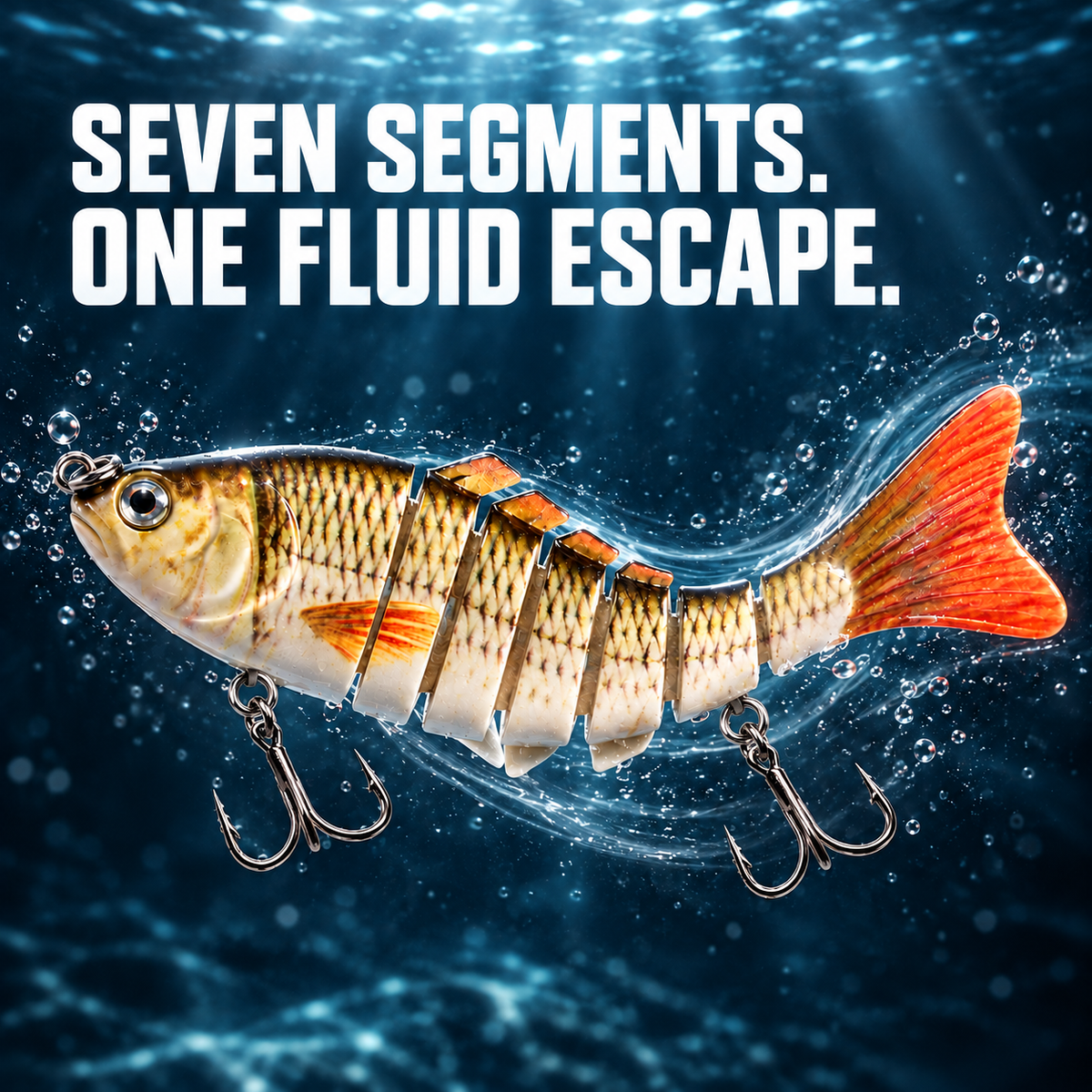 RippleStrike 7™ Swimbait coulant multi-articulé