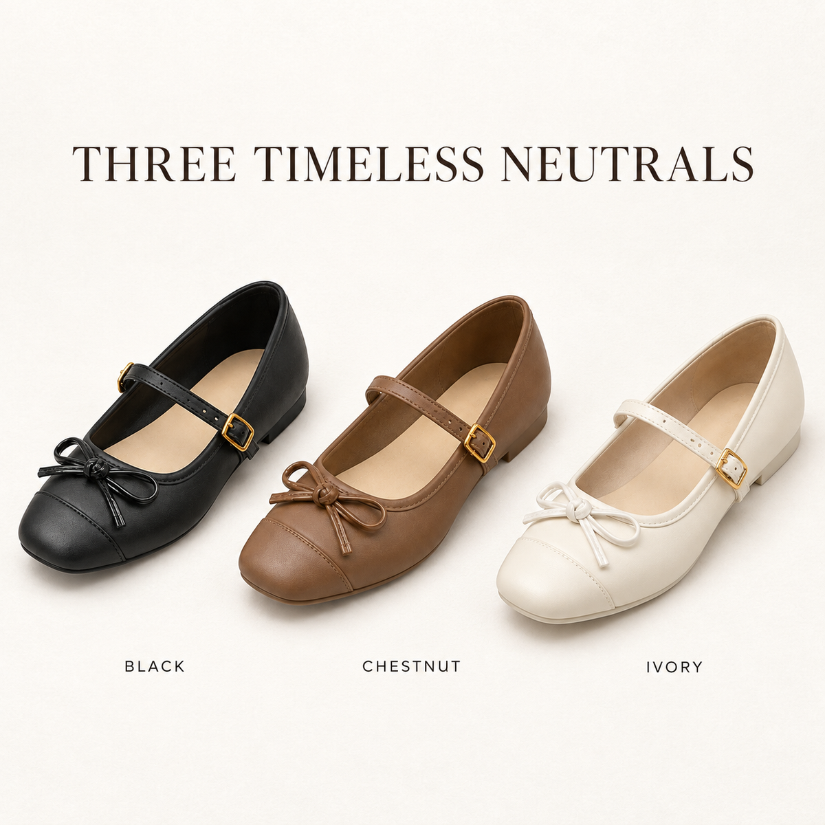 Die Parisian Mary-Jane-Flats mit Schleife