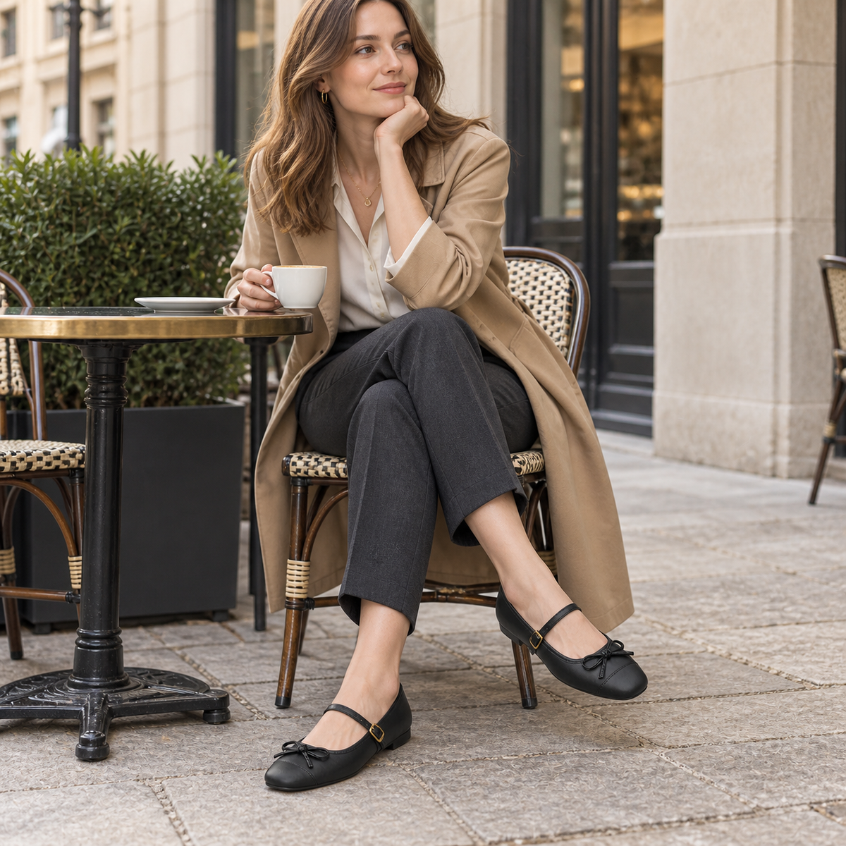 Die Parisian Mary-Jane-Flats mit Schleife