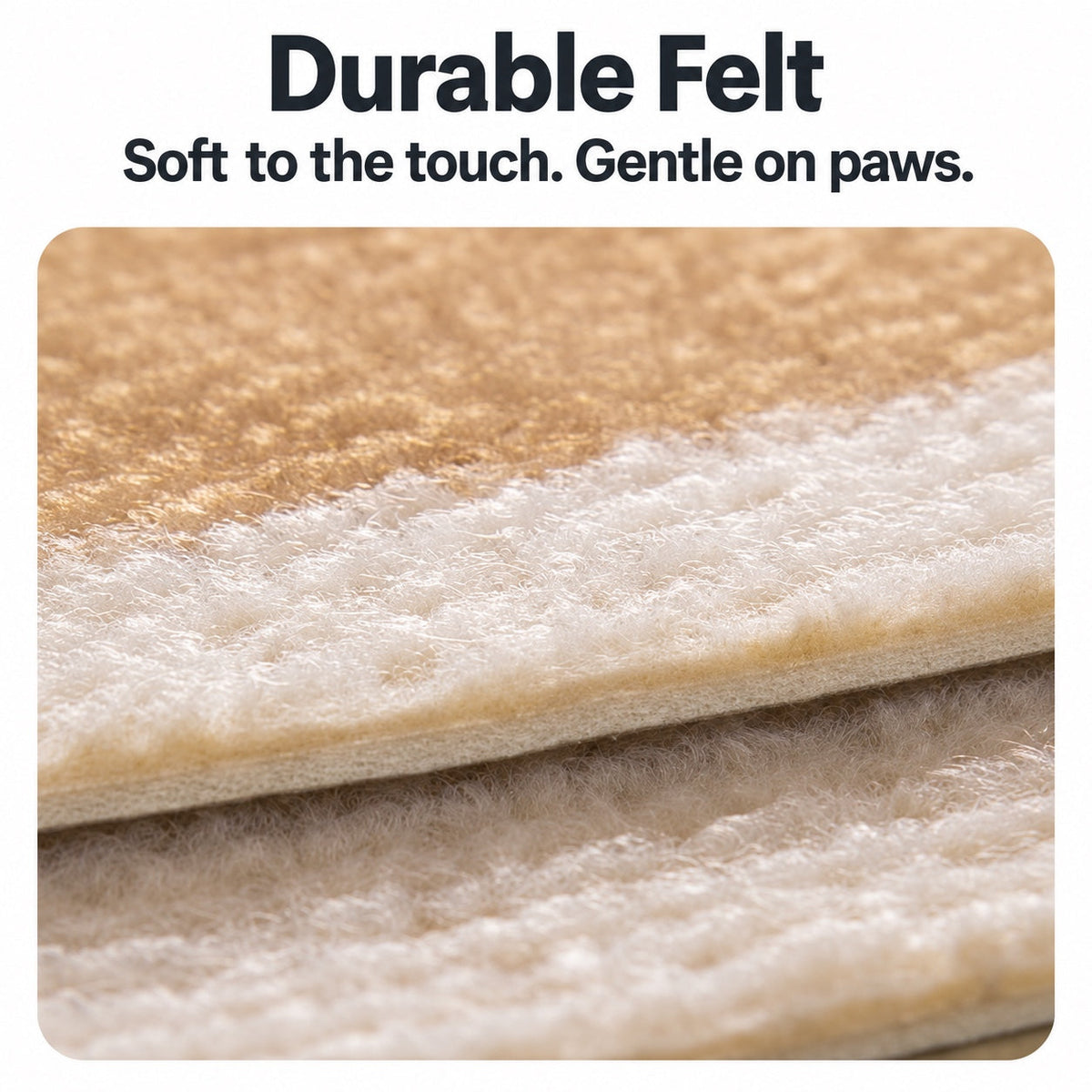 5D Decorative Wall Cat Scratcher – Peel & Stick, Residue-Free Removal