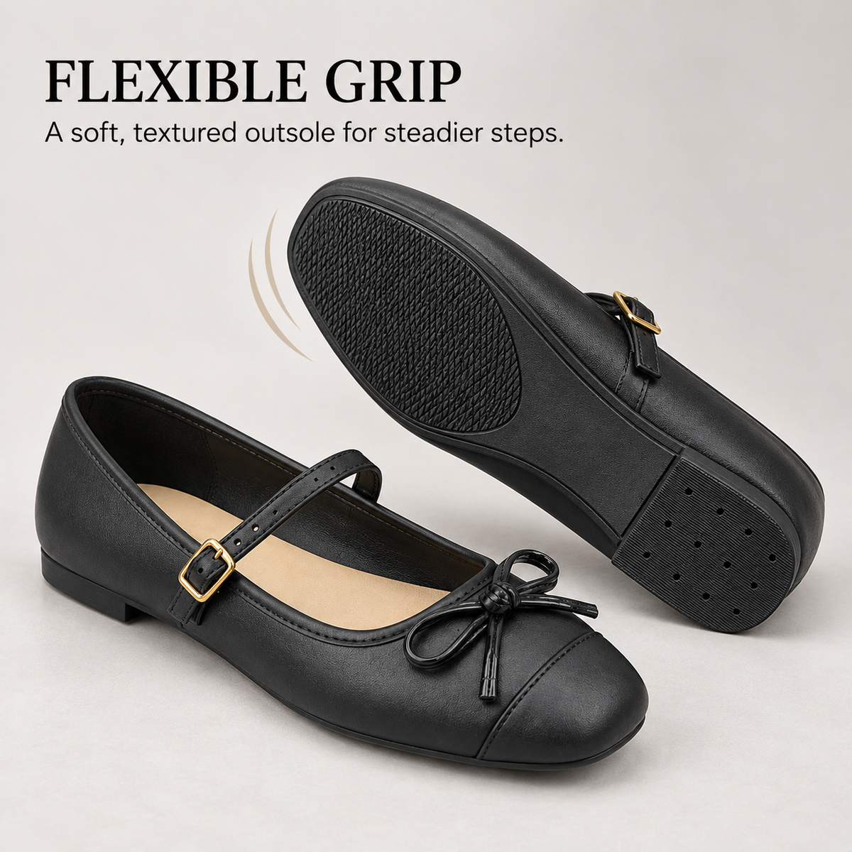 Die Parisian Mary-Jane-Flats mit Schleife