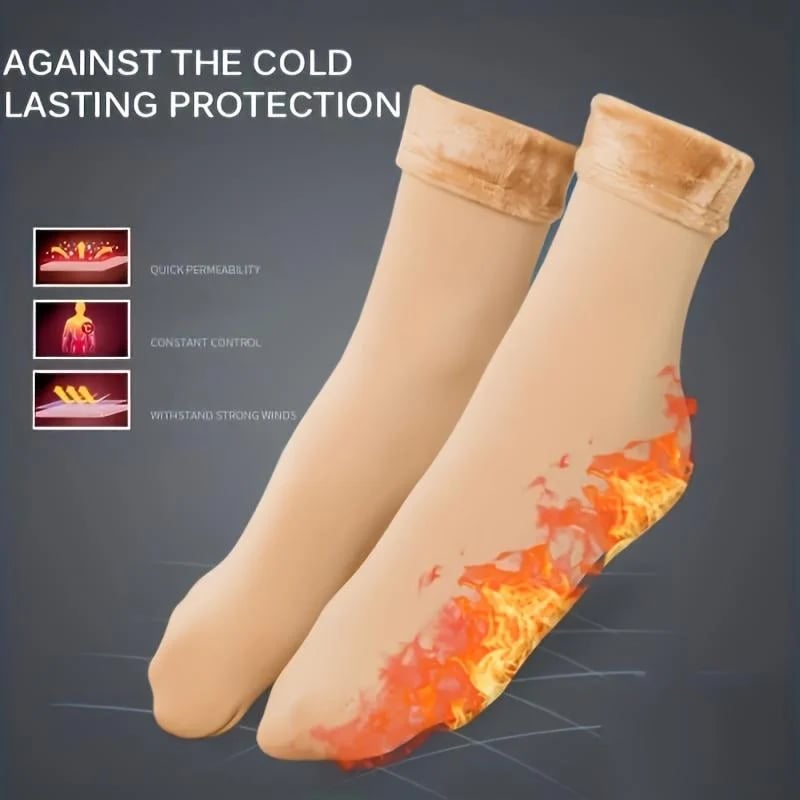 Damen-Thermo-Socken mit Fleecefutter – Kuschelige Wintersocken (5 Paar)
