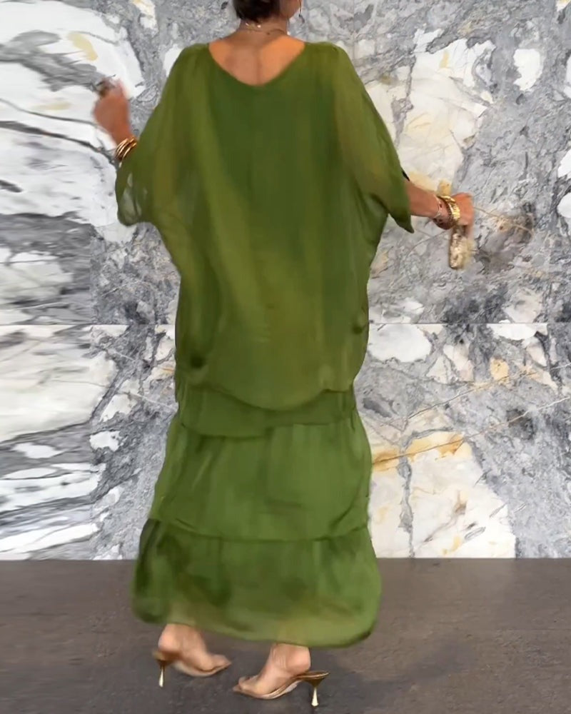 Damen-Kleid im künstlerischen Stil, locker geschnitten (2 kaufen, kostenloser Versand)