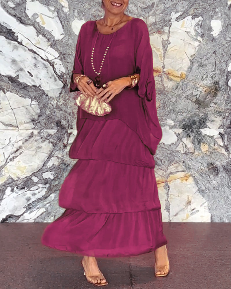 Damen-Kleid im künstlerischen Stil, locker geschnitten (2 kaufen, kostenloser Versand)