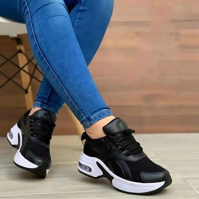 Chaussures de marche orthopédiques à coussin d'air pour femmes – Baskets confortables et légères