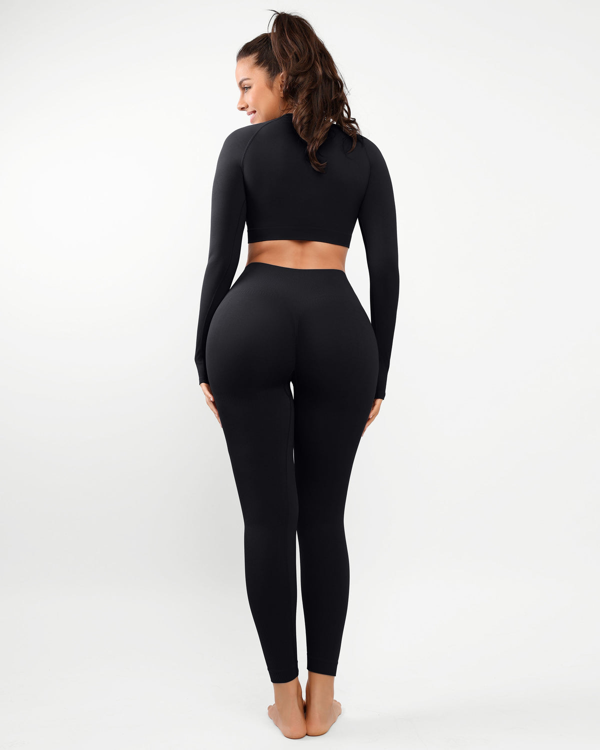 AirWear Langarm-Oberteil und High-Waist Leggings Set