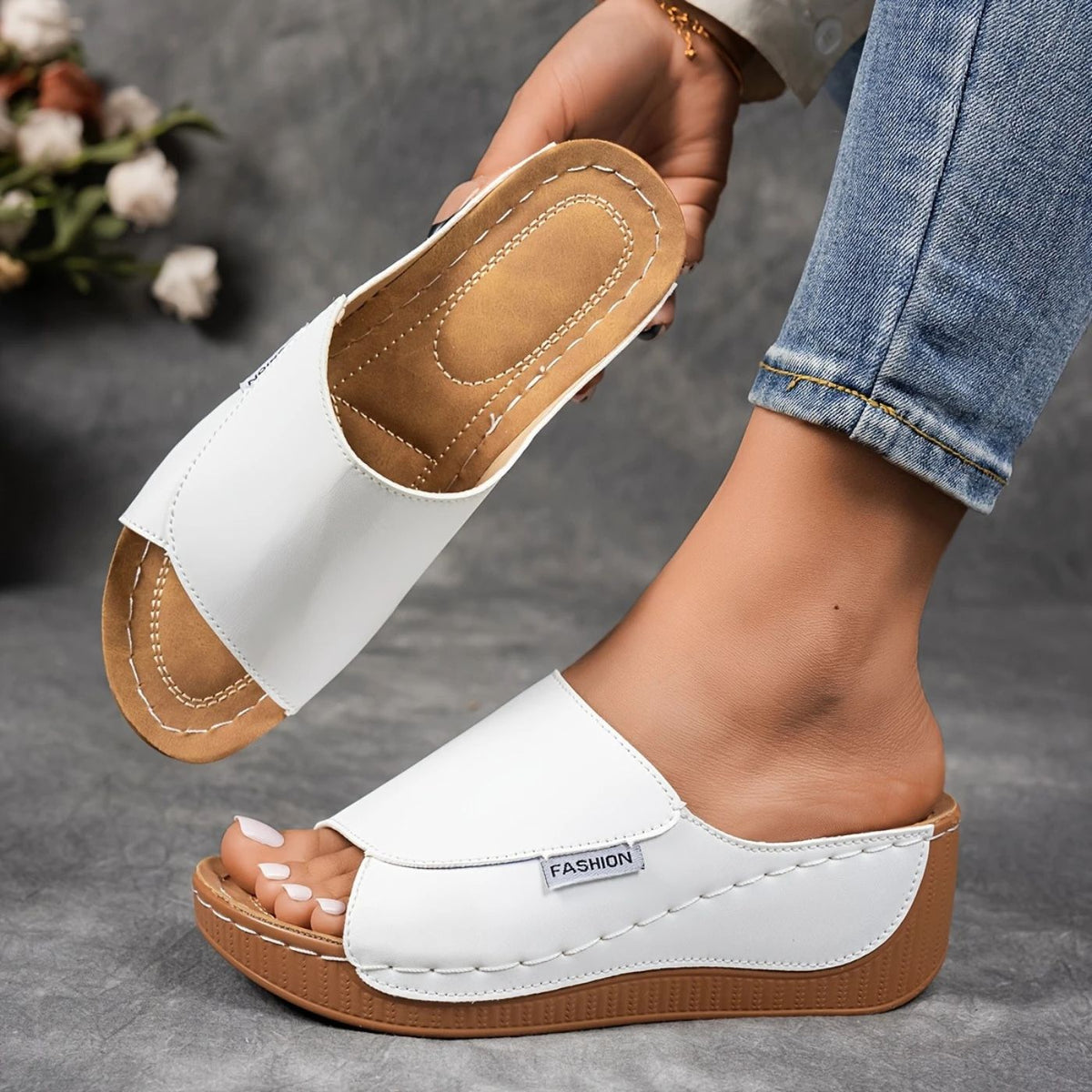 Sandales orthopédiques confortables – Sandales de marche ergonomiques anti-douleur