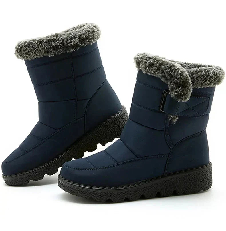 Bottes d'hiver pour femmes à fourrure de cheville
