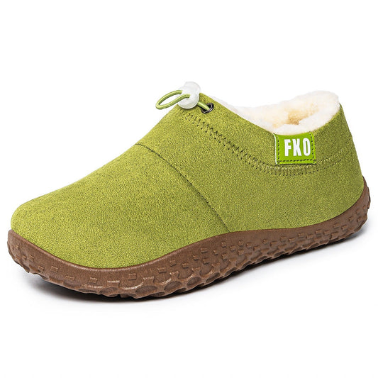 Mules d'hiver doublées en peluche pour femme – Chaussures à enfiler douillettes