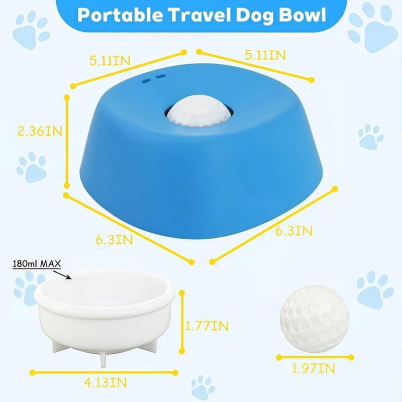 Gamelle à lécher apaisante pour chien avec balle – Distributeur anti-glisse à alimentation lente